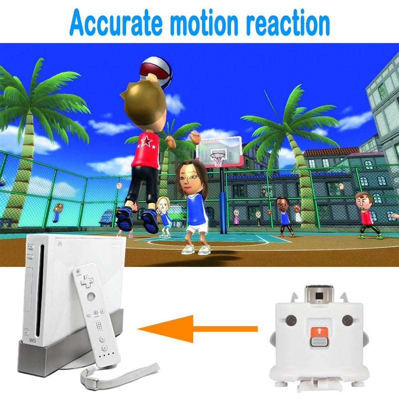 LACTIVX Wii Motion Plus Adapter, 2 Packs Upgraded Motion Attachment for Wii Remote Controller (White) - Image 2